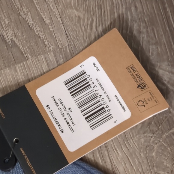 The north face unisex folk blue dock wear recycled beanie - Picture 4 of 8